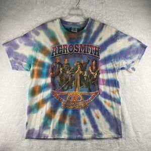 Vintage Aerosmith Delta Shirt 2001 Just Push Play Tour Concert Band Music XL